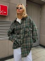 Camisas de manga larga a la moda para primavera y otoño, blusas holgadas Retro a cuadros para mujer, ropa Popular coreana - details 12