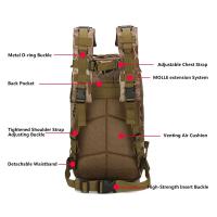 Mochila de Camuflaje Impermeable Gran Bolsa Trasera de Nylon Oxford de 30L - details 2