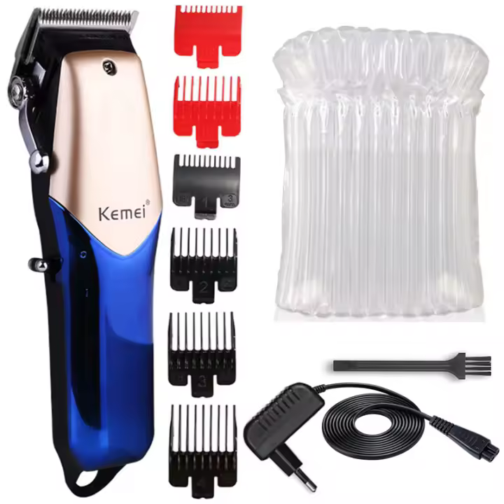Kemei-cortadora de pelo profesional para hombre, máquina eléctrica inalámbrica con cable ajustable, recargable, 2615 - 1