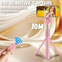 Palillo de Selfie Ajustable Universal Rosa con Conexión Inalámbrica, Material ABS, Trípode Adecuado para Smartphones Compatible con Varios Modelos para Fotografía de Calle y Transmisiones en Vivo - details 3