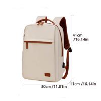 Mochila impermeable para estudiantes, mochila de viaje multicapa de gran capacidad, ocio con cinturón de equipaje y carga USB - details 1
