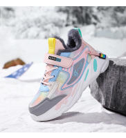 Zapatillas de deporte cálidas de invierno para niños, zapatos antideslizantes de cuero para niñas, zapatos casuales para caminar, zapatos deportivos para correr, zapatos de algodón para niños - details 22