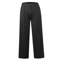 Pantalones deportivos de yoga de pierna ancha para mujer, jogger con cintura Ba, estilo casual, algodón, hasta el tobillo - details 26