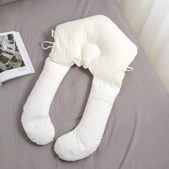 Almohada moldeadora ajustable para bebé recién nacido, almohada para dormir de lado, calmante, posicionamiento, antideslizante de algodón - 1