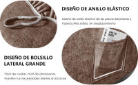 Funda de silla reclinable con bolsillo de almacenamiento para sala de estar, Funda de sofá elástico para el hogar, antipolvo - details 1