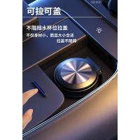 Cenicero de coche de aleación de aluminio con cubierta, multifunción creativo con luz LED, revestimiento de acero inoxidable, tipo prensa automática - details 6