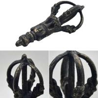 Artesanía de latón negro, gran mano grabada, sonido fuerte y claro para la escuela, meditación, iglesia, campana de bronce, regalo creativo - details 5