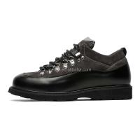 Nuevos botines negros de alta calidad para hombre, zapatos de moda de cuero genuino, cordones lujosos, calidad Wenzhou - details 4