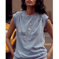 04 Camiseta de manga corta de algodón con estampado de letras para hombre y mujer, deportiva y rica, para correr, principios de primavera - details 0