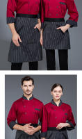 Monos de Chef de manga larga para hombre, ropa de otoño e invierno para comedor, restaurante, ropa de cocina, pastelería, uniforme de Chef de panadero Wo - details 13