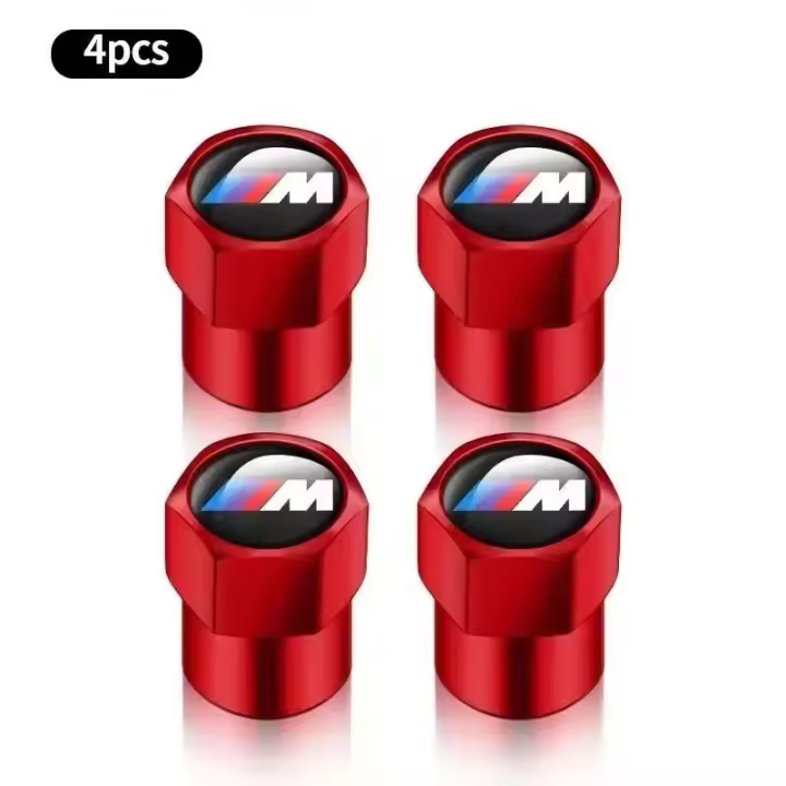 4 Uds. Tapas de Metal para neumáticos de coche, cubiertas antipolvo para neumáticos de ruedas para M Sport E39 E46 E90 E60 E36 E87 E53 F10 F20 F30 X1 X2 X3 X4 X5 X6 - 1