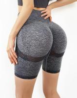 Pantalones cortos deportivos de cintura alta para mujer, mallas Push Up de nailon suave para Fitness, correr, entrenamiento, gimnasio - details 18