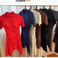 Mono de Gimnasio para Mujeres Ouwu Manga Corta, Cremallera, Perfecto para Bailar, Correr, Yoga - details 3