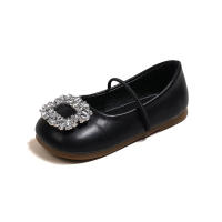 Zapatos de cuero para niños, bailarinas con hebilla de diamantes de imitación para niñas, primavera y otoño, zapatos de fiesta informales a la moda de princesa para niños - details 12
