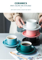 Juego de taza de café y platillo de cerámica nórdica, taza de jugo de leche Simple, tazas de desayuno, taza de té y plato de la tarde, utensilios de café - details 1