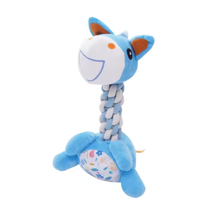 Juguete masticable para mascotas con sonido chirriante, divertidos juguetes de peluche de perros de seguridad con forma de Animal, resistentes a las roturas, juguetes de peluche para mascotas para aliviar el aburrimiento - 1