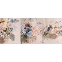 Artificial Flowers Combo Box Set Faux Flowers Bulk Flower Leaf with Stems Arrangements
