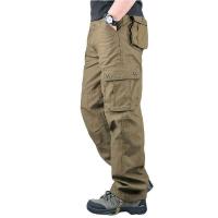 Nuevos monos de algodón a la moda para hombre, pantalones rectos con cremallera, pantalones de trabajo largos informales holgados de talla grande con seis y 6 bolsillos - details 9