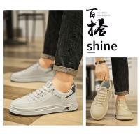 2025 Nuevo blanco limpio para hombres guapos y refrescantes para zapatos de moda versátiles e informales diarios - details 4