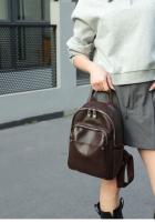 Mochila retro simple de cuero casual para viajes diarios, primera capa de cuero de vaca, mochila para mujer, bolso de cuero suave. - details 14