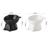 Cuenco de cerámica antigolpes para gatos, cuenco de base alta creativo y bonito para mascotas, alimentador de bebidas para mascotas multiusos antideslizante, contenedor de agua - details 0