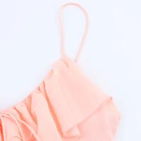 PB&ZA2025 verano nueva ropa de mujer decoración en capas elegante vestido de tirantes con falda larga - details 9