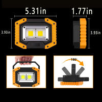 Modos de lámpara de senderismo de emergencia con reflector, recargable, COB - details 4