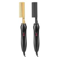 Hot Comb Straightener for Wigs and African Hair Flat Irons Fast Heating Straightening Brush Straight & Curler Roller Styler Tool - details 8