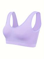 Conjunto De 7 Sujetadores Deportivos Sólidos Sin Costuras, Cómodos Y Transpirables, Lencería Y Ropa Interior Para Mujeres - details 12