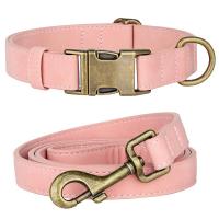 correa ustables cuero PU perro, Collar duradero cuerda de plomo mascotas, suave para perros pequeños, medianos y randes, - details 6