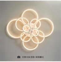 Lámpara de araña Led para decoración del hogar, accesorios de techo modernos, anillos calientes, iluminación para dormitorio y sala de estar - details 2