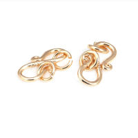 Cierre de latón color oro de 18K en forma de S y M para pulseras y collares, suministros para la fabricación de joyería, accesorios para bricolaje. - details 30