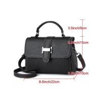 Bolso cruzado decorativo de mano superior para mujer, bolso de hombro informal con tapa Simple, mochila de lujo de alta gama - details 4
