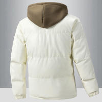 Ropa de algodón con capucha para hombre, abrigos sencillos a prueba de viento, Parkas gruesas para mantener el calor, Invierno - details 4