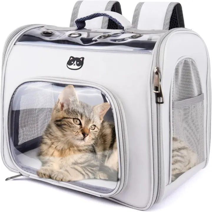 Mochila Transporte para Gatos y Perros Pequeños Lleva hasta 8kg Diseño de Gato Ideal para Paseos - 1