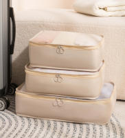 Bolsa de viaje multiusos para almacenamiento de ropa, organizador de maquillaje, sujetador portátil, artículos de tocador, Maleta contenedor, 3 piezas - details 9
