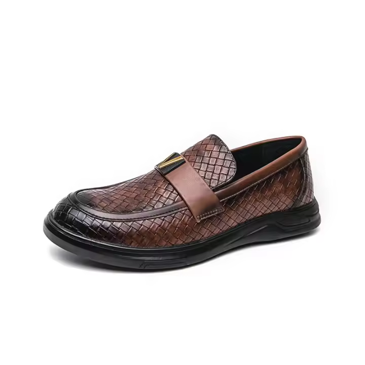 Zapatos Formales para Hombres Hechos a Mano Suela Gruesa PU Aumento de Altura - 1
