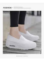 Zapatillas de tenis deportivas para mujer, zapatos cómodos de suela gruesa ligera, sin cordones, de malla transpirable, para caminar al aire libre - details 13