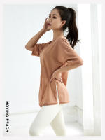 Camiseta deportiva de Yoga para mujer, camiseta transpirable de manga corta, Moving Peach, ATF - details 7