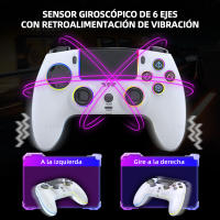 Mando Joystick Compatible con PS5 Mando RGB Control inalámbrico Controlador de Juego para PC/STEAM/ANDROID/IOS/P3/P4 - details 3