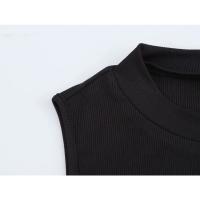 Nueva ropa de mujer, diseño francés europeo y americano, vestido hinchado de empalme de punto de moda y versátil - details 7