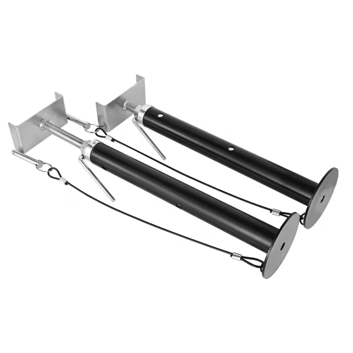 SucceBuy RV Jacks de soporte deslizables, capacidad de 5000 libras cada uno, estabilizadores ajustables de 20 "-48", soportes deslizantes de alta resistencia para RV, caravana, remolque de viaje, juego de 2 - 1
