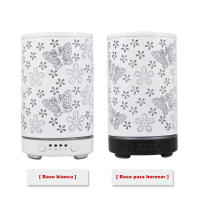 Humidificador de aire ultrasónico, difusor de aromaterapia de aceites esenciales, mariposa hueca con atomizador de luz LED de co - details 14
