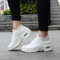 Zapatos para correr de marca para mujer, zapatos deportivos con cojín de aire, ligeros, cómodos, transpirables, zapatos para caminar, zapatillas sin cordones con plataforma - details 17