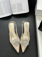 Nuevas Sandalias de Flores con Diamantes de Imitación Estilo de Hada, Viento, Tacón Grueso, Bolsa, Cabeza, Zapatos Individuales Vacíos - details 36
