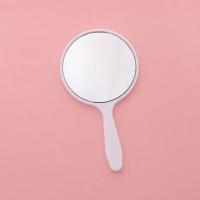 Espejo de maquillaje de mano, espejo de tocador redondo con mango, espejo compacto de mano, espejo cosmético para mujer, 1 ud. - details 2
