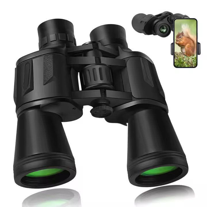 Prismáticos de alta potencia para adultos, binoculares compactos impermeables profesionales/Diarios HD para observación de aves, senderismo, viajes de concierto con lente BAK4 Prism FMC, 20x50 - 1