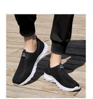 Zapatos informales de malla de aire para hombre, zapatillas ligeras transpirables sin cordones, mocasines cómodos, moda de verano - details 10