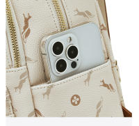 FOXER Mochila de viaje retro para mujer con firma de moda - details 43
