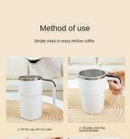 380ML Taza Eléctrica de Café con Agitación Automática IP67 Impermeable Libre de BPA Taza de Café con Agitación Automática Recargable Taza de Té Magnética - details 13